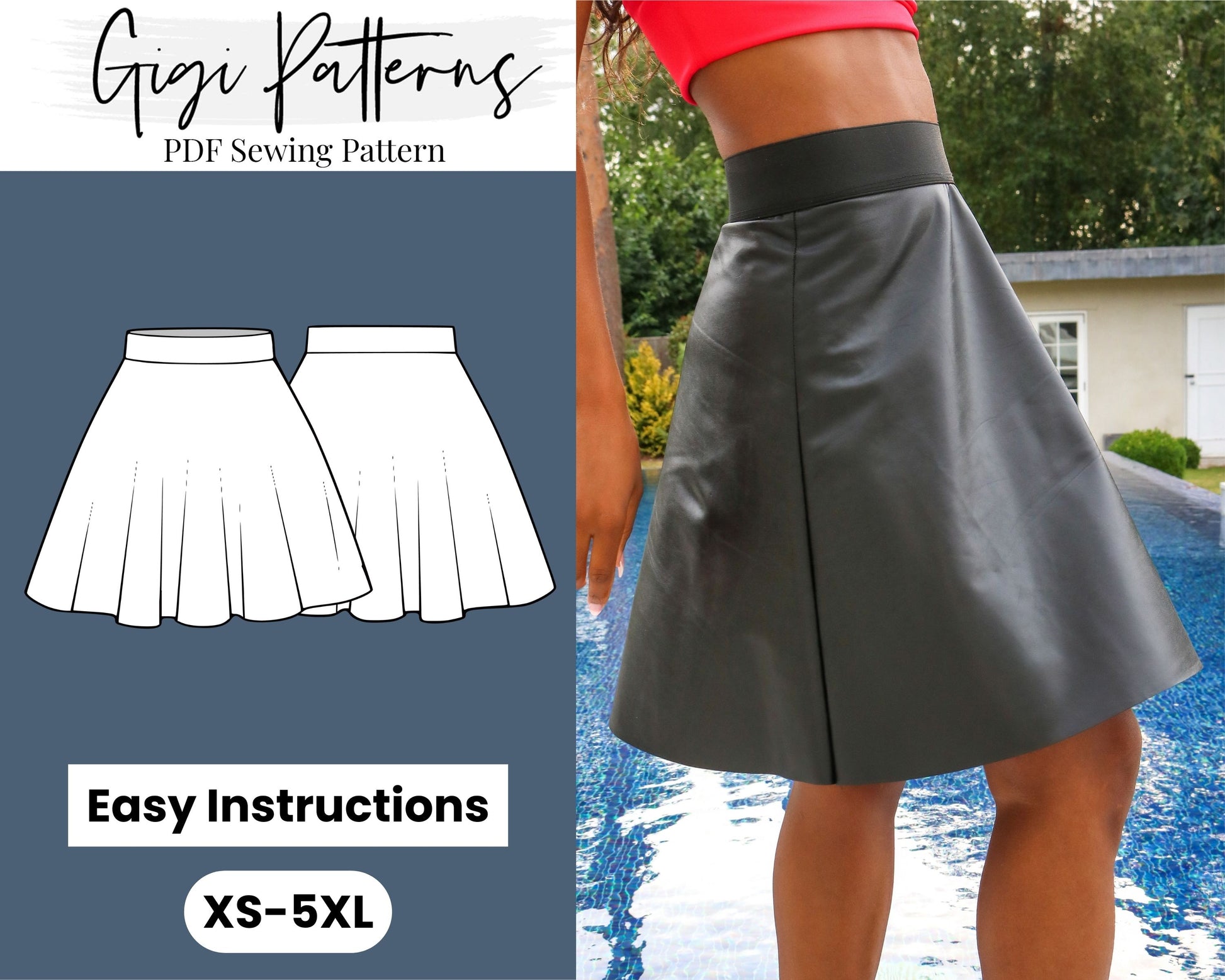 easy sewing pattern,beginner pattern,beginner sewing,pdf sewing pattern,skirt sewing pattern,mini skirt pdf,mini skirt sew,skater skirt pattern,skater skirt sewing,skirt pattern,sewing pattern skirt,flare skirt sewing,teen sewing pattern