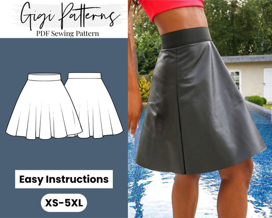 easy sewing pattern,beginner pattern,beginner sewing,pdf sewing pattern,skirt sewing pattern,mini skirt pdf,mini skirt sew,skater skirt pattern,skater skirt sewing,skirt pattern,sewing pattern skirt,flare skirt sewing,teen sewing pattern