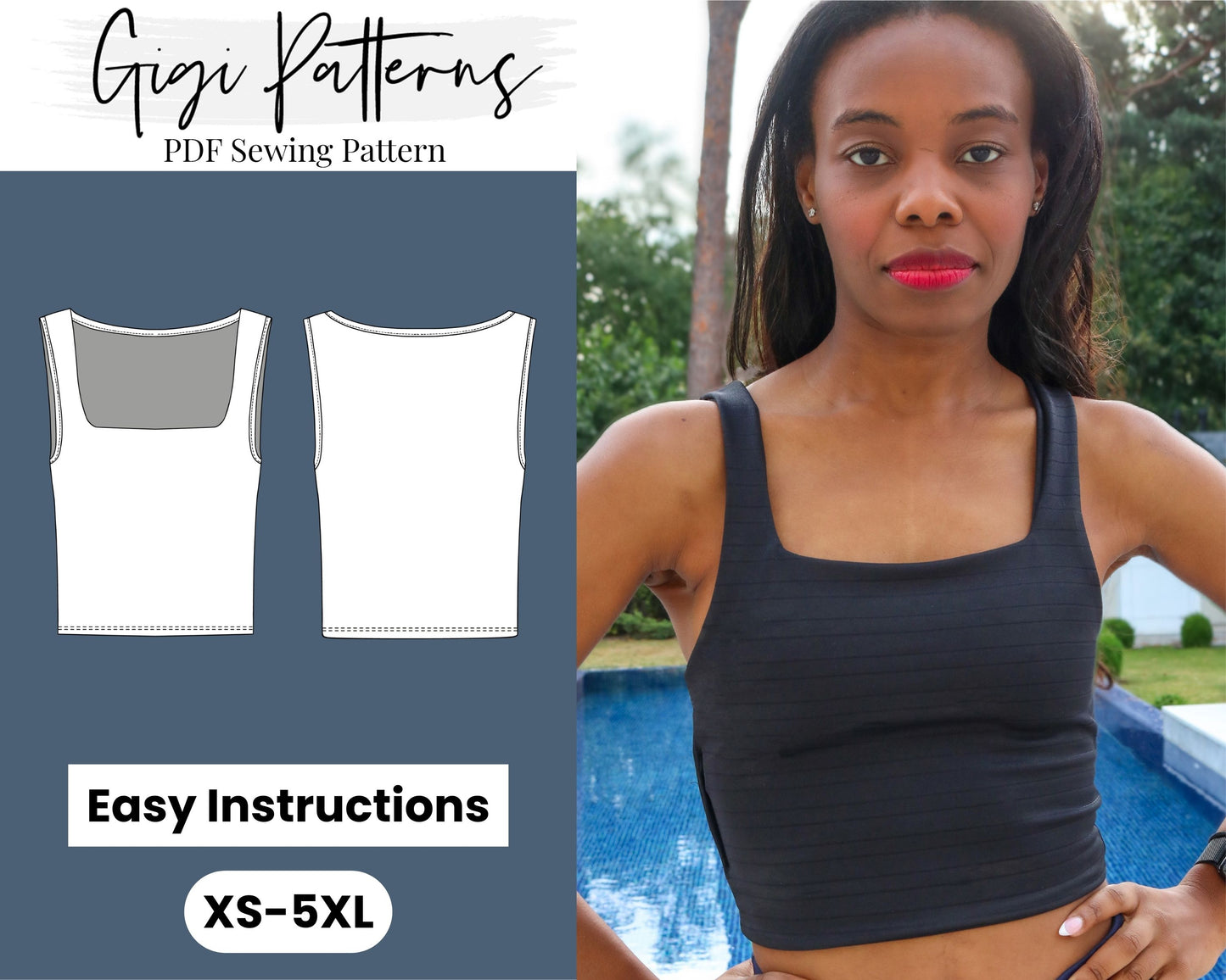 easy sewing pattern,beginner pattern,beginner sewing,pdf sewing pattern,digital sewing,modern sewing,women dress pattern,girl dress pattern,crop top pattern,crop top sewing,top sewing pattern,teen crop top,teen top pattern