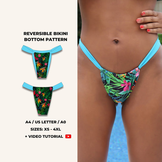 PDF Patrón Traje de Baño Isabella Braguita de Bikini Brasileña 