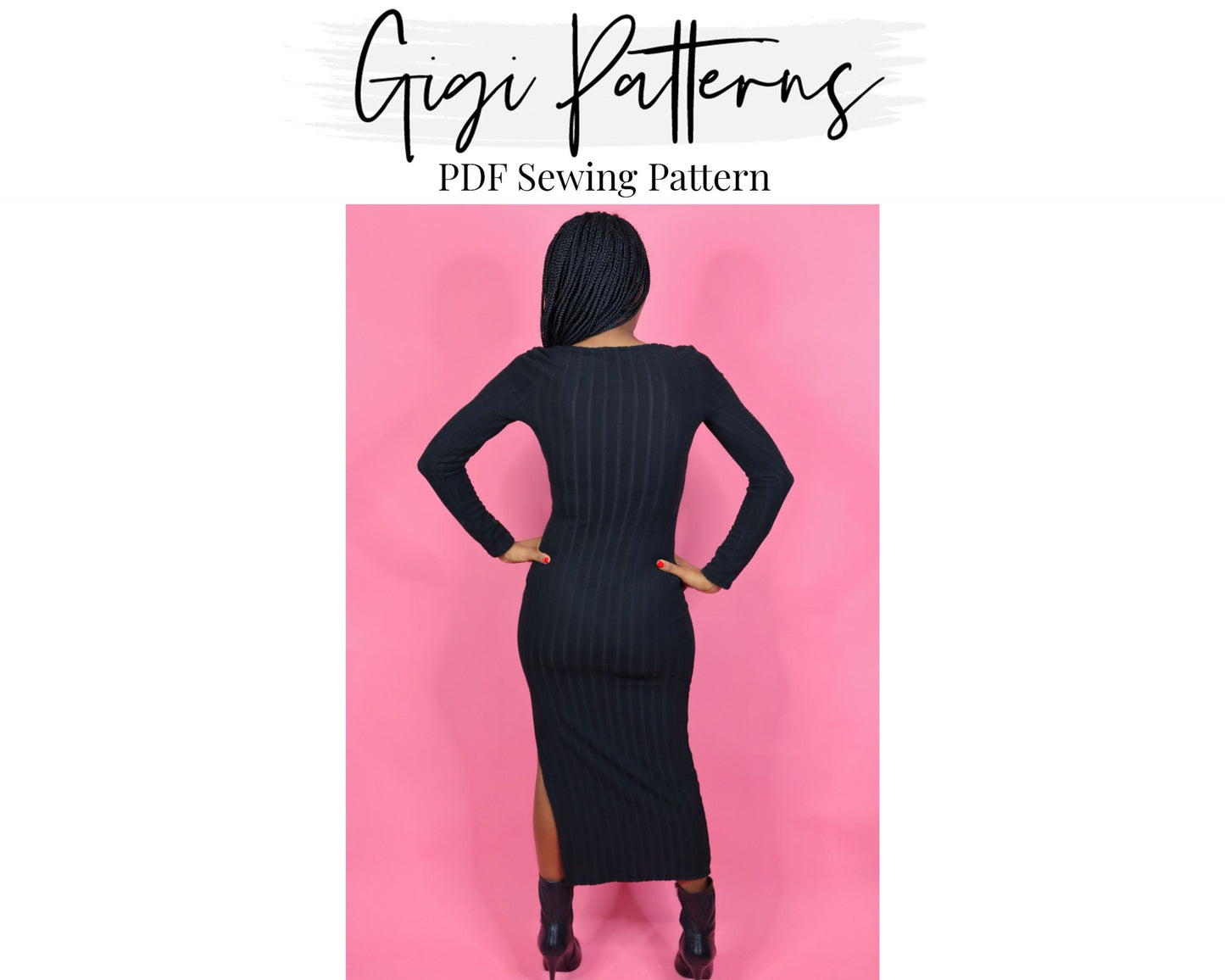 easy sewing pattern,beginner pattern,pdf sewing pattern,digital sewing,dress patron,slip dress pattern,Dress sewing pattern,sexy dress pattern,women dress pattern,summer dress pattern,loose dress pattern,knit dress pattern,side slit pattern