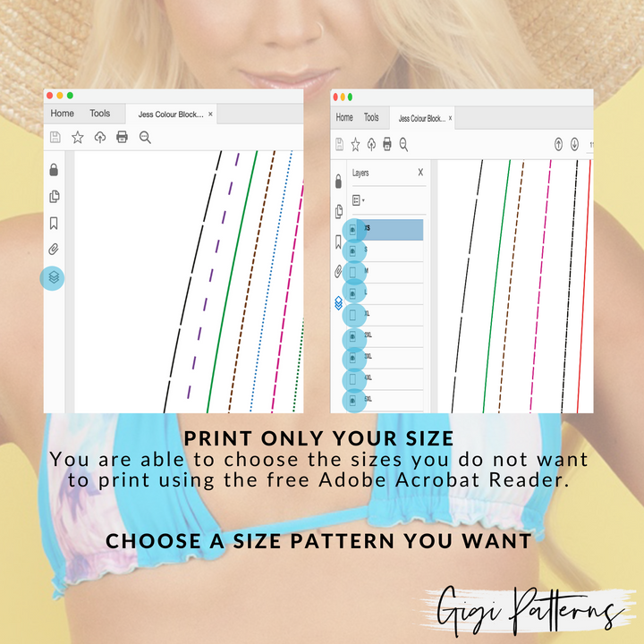 Reversible Side-Tie Bikini Bottom Sewing Pattern
