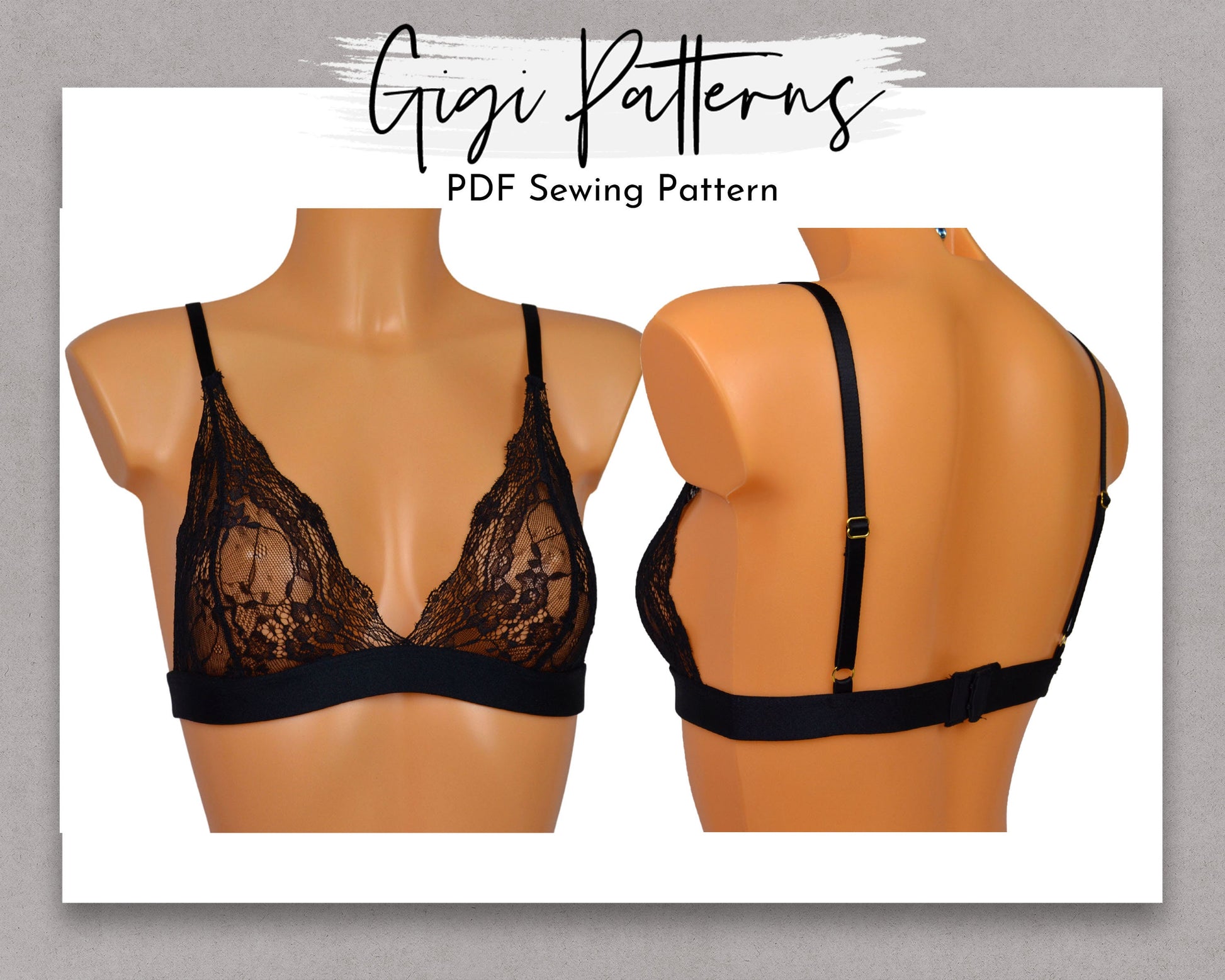 Sewing Patterns • Bralette Sewing Patterns • Lingerie Sewing Pattern • PDF Sewing Patterns