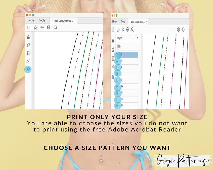 Lingerie Pattern, Sewing Patterns, Tanga Brazilian Micro G-String Thong Lingerie Pattern, Women's PDF Lingerie Patterns