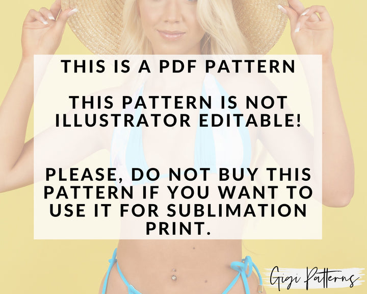 Lingerie Pattern, Sewing Patterns, Tanga Brazilian Micro G-String Thong Lingerie Pattern, Women's PDF Lingerie Patterns
