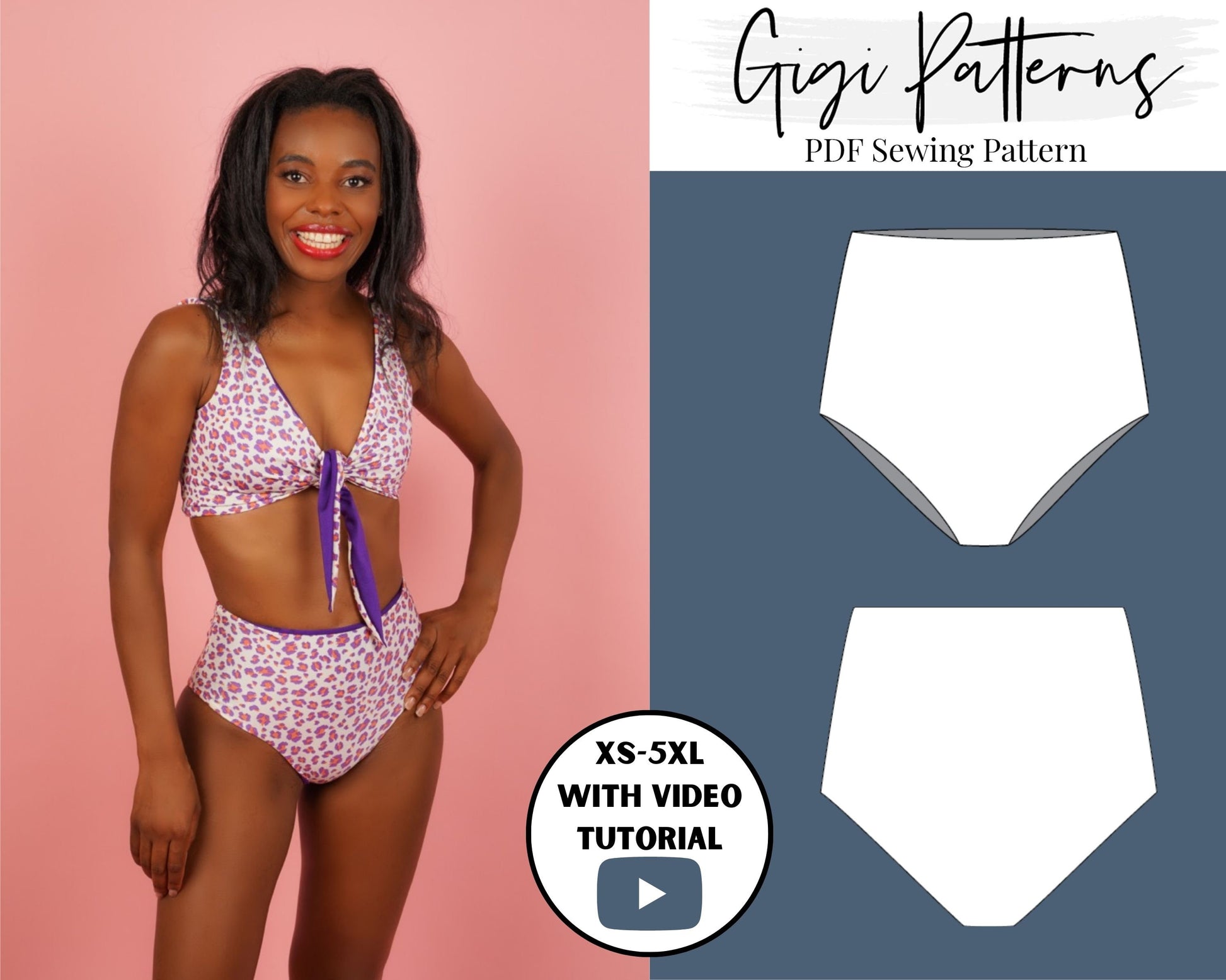 Swimsuit Pattern Pdf, gigipatterns, Cut-Out One Piece Swimsuit, Reversible Bikini, 
Diy Bikini, Pdf Bikini Pattern, Extreme Micro Bikini, Bikini Pattern Pdf, Bathing Suit Pattern, Swimwear Pattern, Bikini Pattern, Women Swimsuit, non-reversible