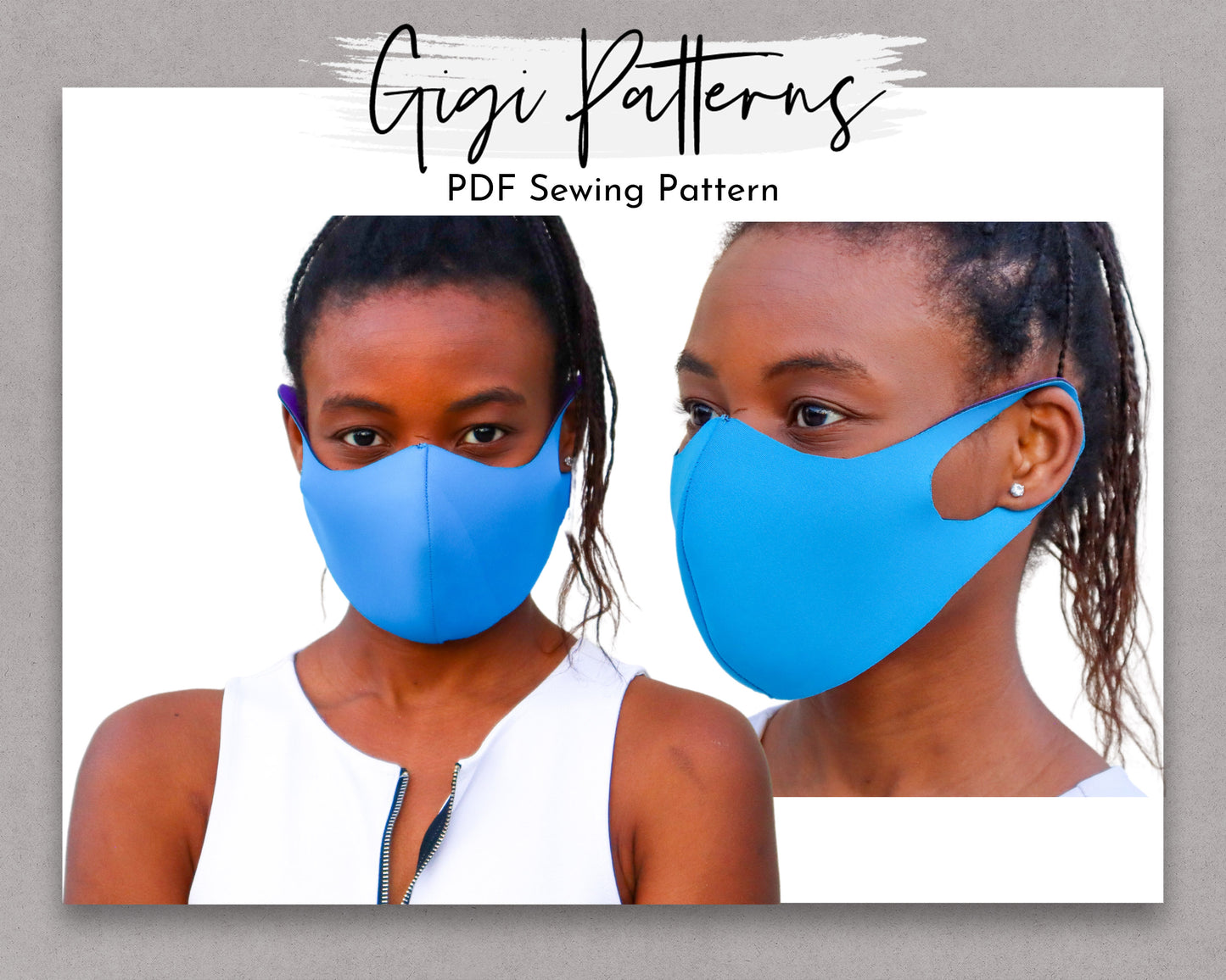 Patrón fácil de hacer mascarilla de neopreno - PATRÓN DE COSTURA PDF 